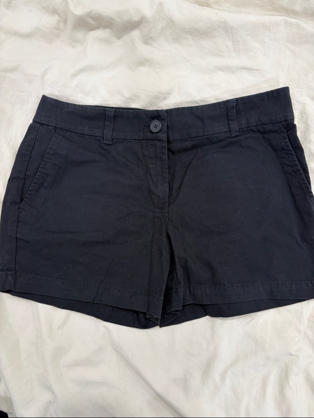 LOFT Black Chino Bermuda Shorts